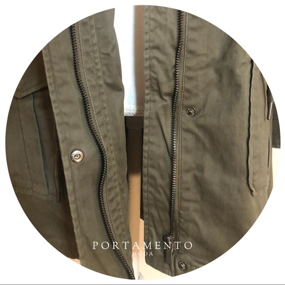 🏷NWT BAGATELLE Army green utility anorack jacket - Picture 6 of 9